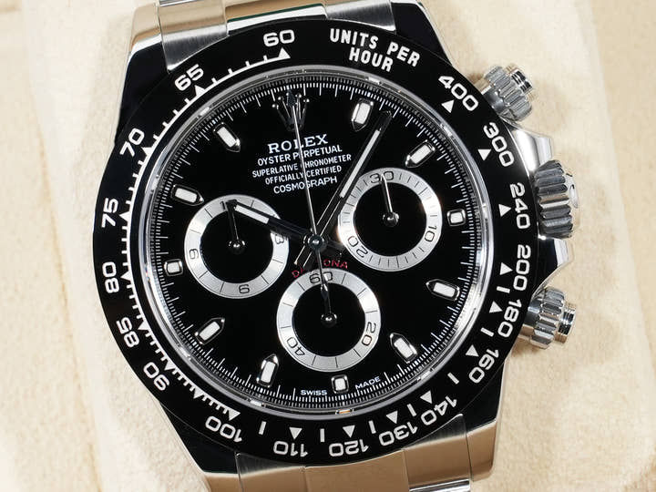 ロレックス デイトナ Ref.116500LN ステンレススチール ブラック文字盤 美中古 he73q2rq