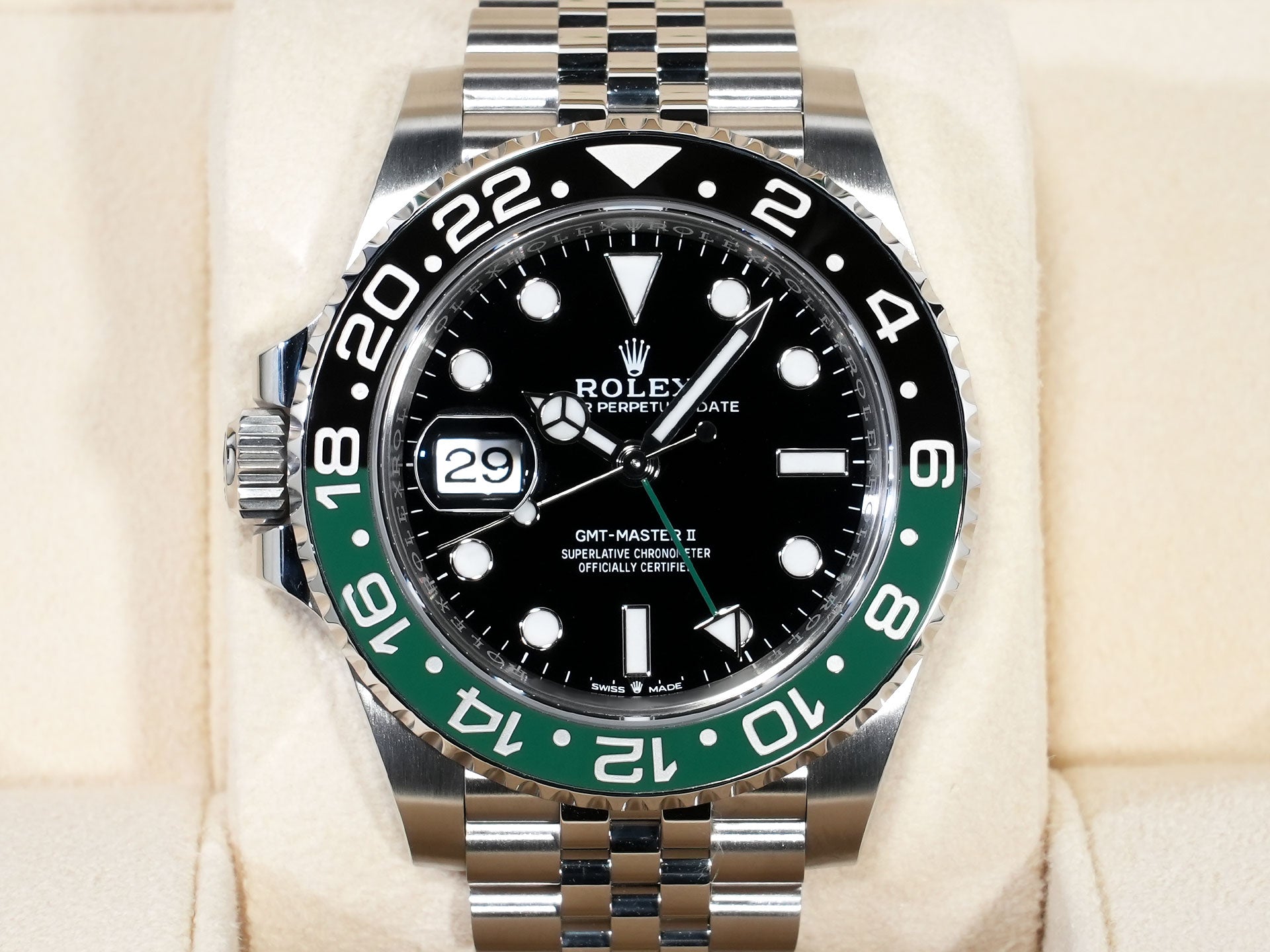 ロレックス GMTマスターII Ref.126720VTNR ステンレススチール ブラック文字盤 ジュビリーブレスレット 美中古 p84kn2m7
