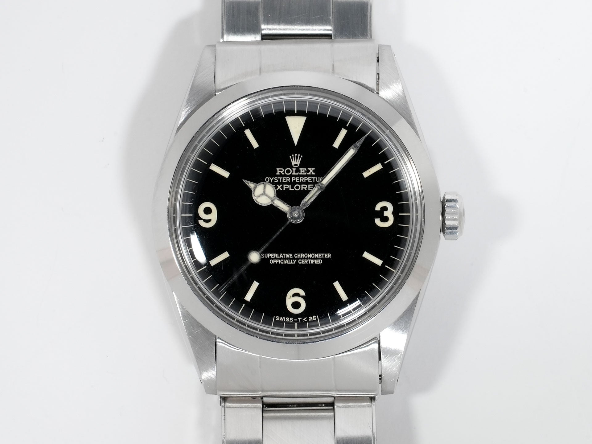 ロレックス エクスプローラーI Ref.1016 ステンレススチール ブラック文字盤 中古 wi7o9g9a