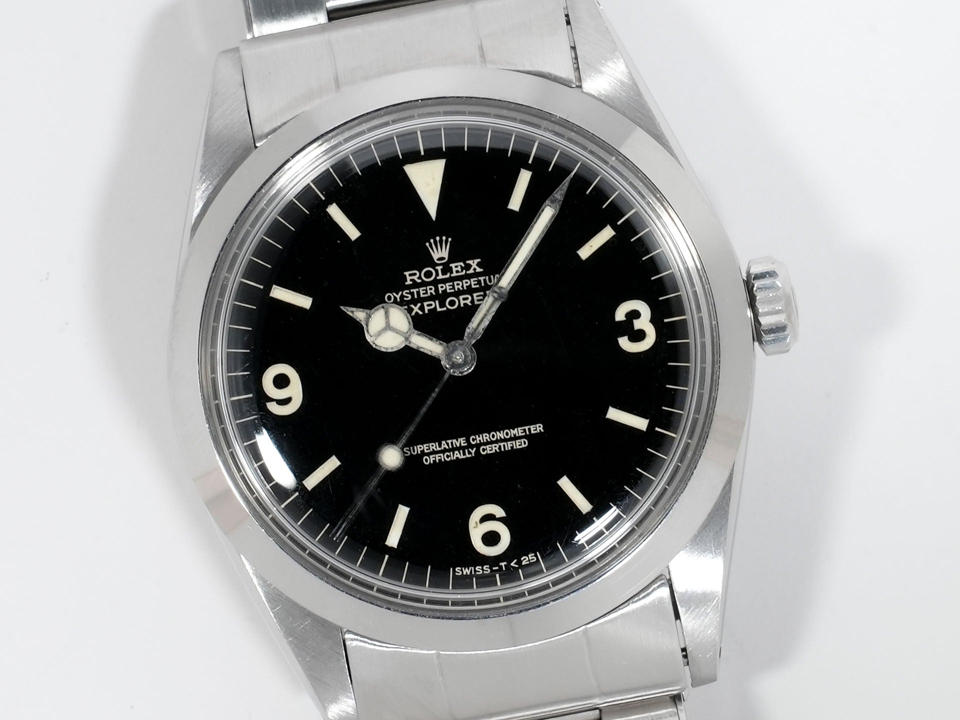 ロレックス エクスプローラーI Ref.1016 ステンレススチール ブラック文字盤 中古 wi7o9g9a
