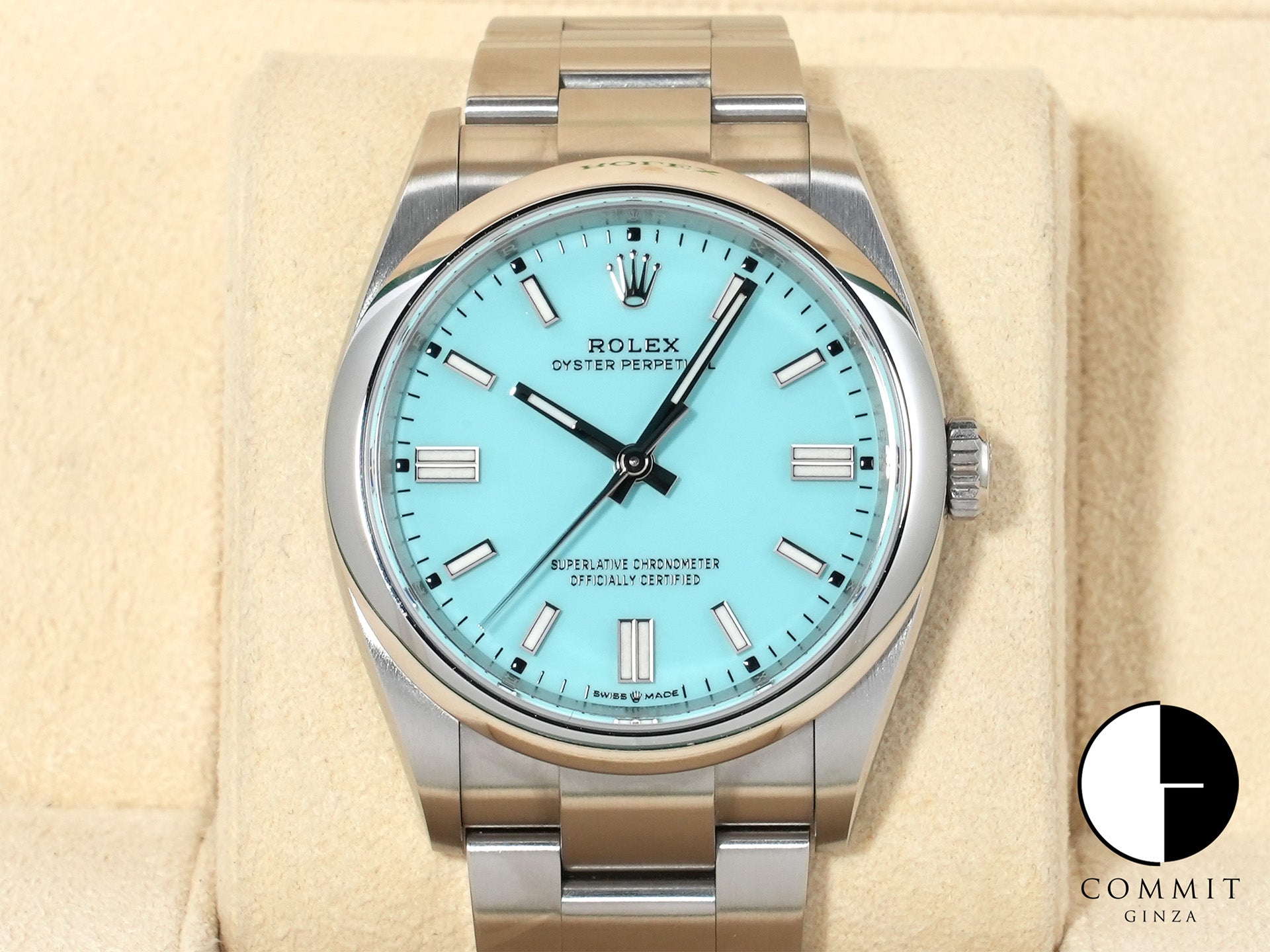 ロレックス オイスターパーペチュアル36 Ref.126000 ステンレススチール ターコイズ文字盤 中古 zzx2y9cd