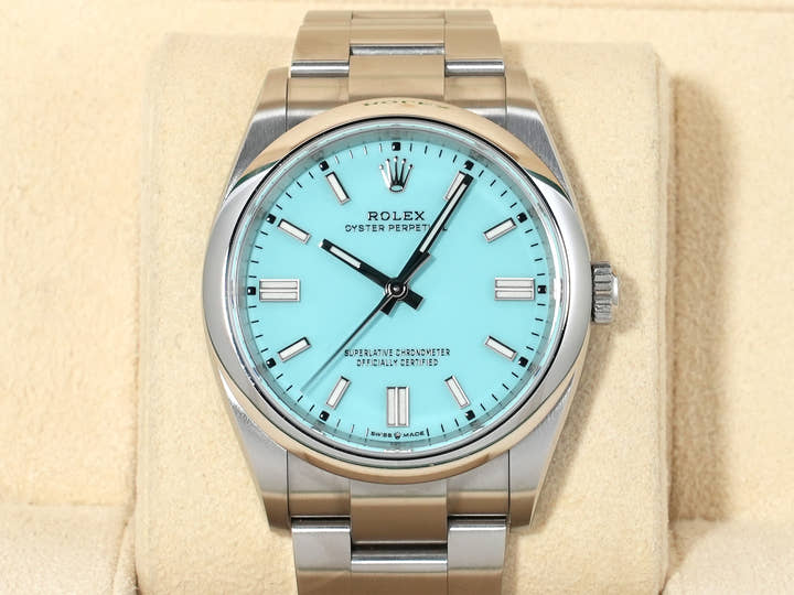 ロレックス オイスターパーペチュアル36 Ref.126000 ステンレススチール ターコイズ文字盤 中古 zzx2y9cd
