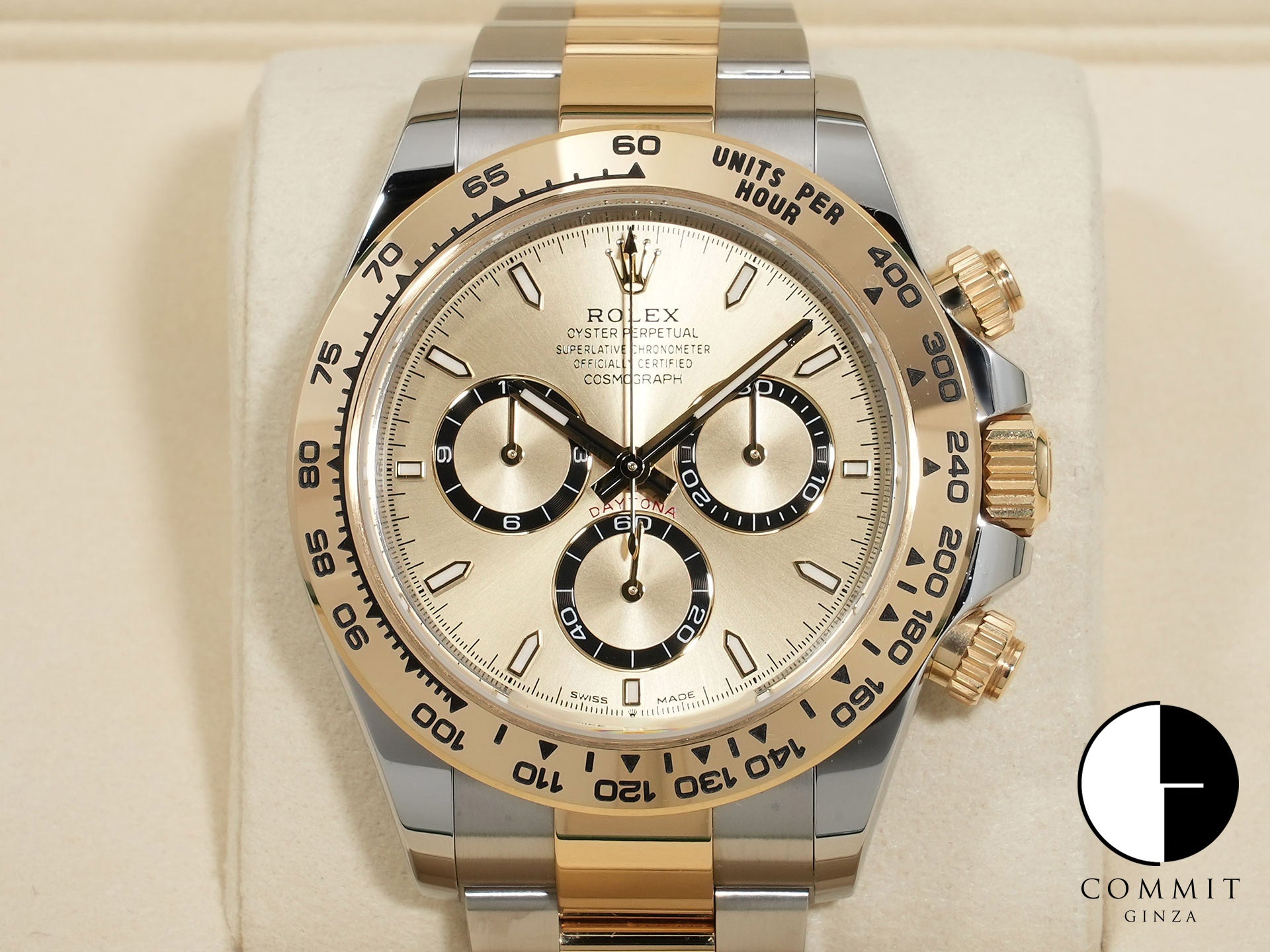 ロレックス デイトナ Ref.126503 ステンレススチール/イエローゴールド ゴールデン文字盤 中古 mz6qo6jx