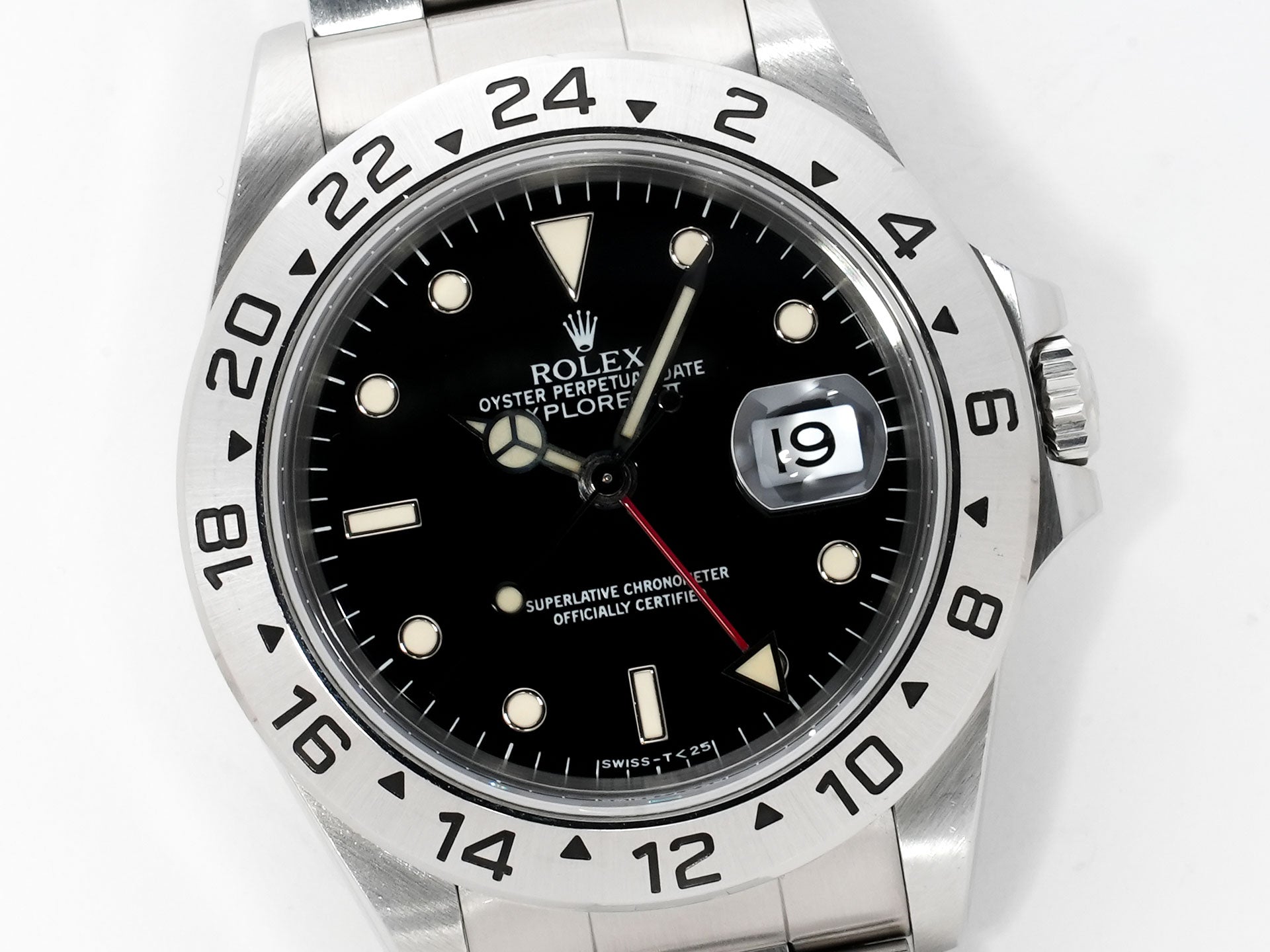 Rolex Explorer II Ref. 16570 Stainless Steel Black Dial Oyster Bracelet Used 88thwwtj