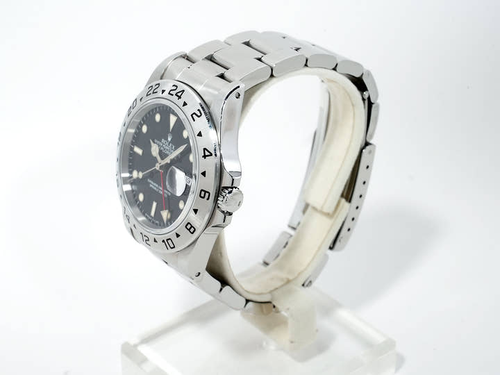 Rolex Explorer II Ref. 16570 Stainless Steel Black Dial Oyster Bracelet Used 88thwwtj