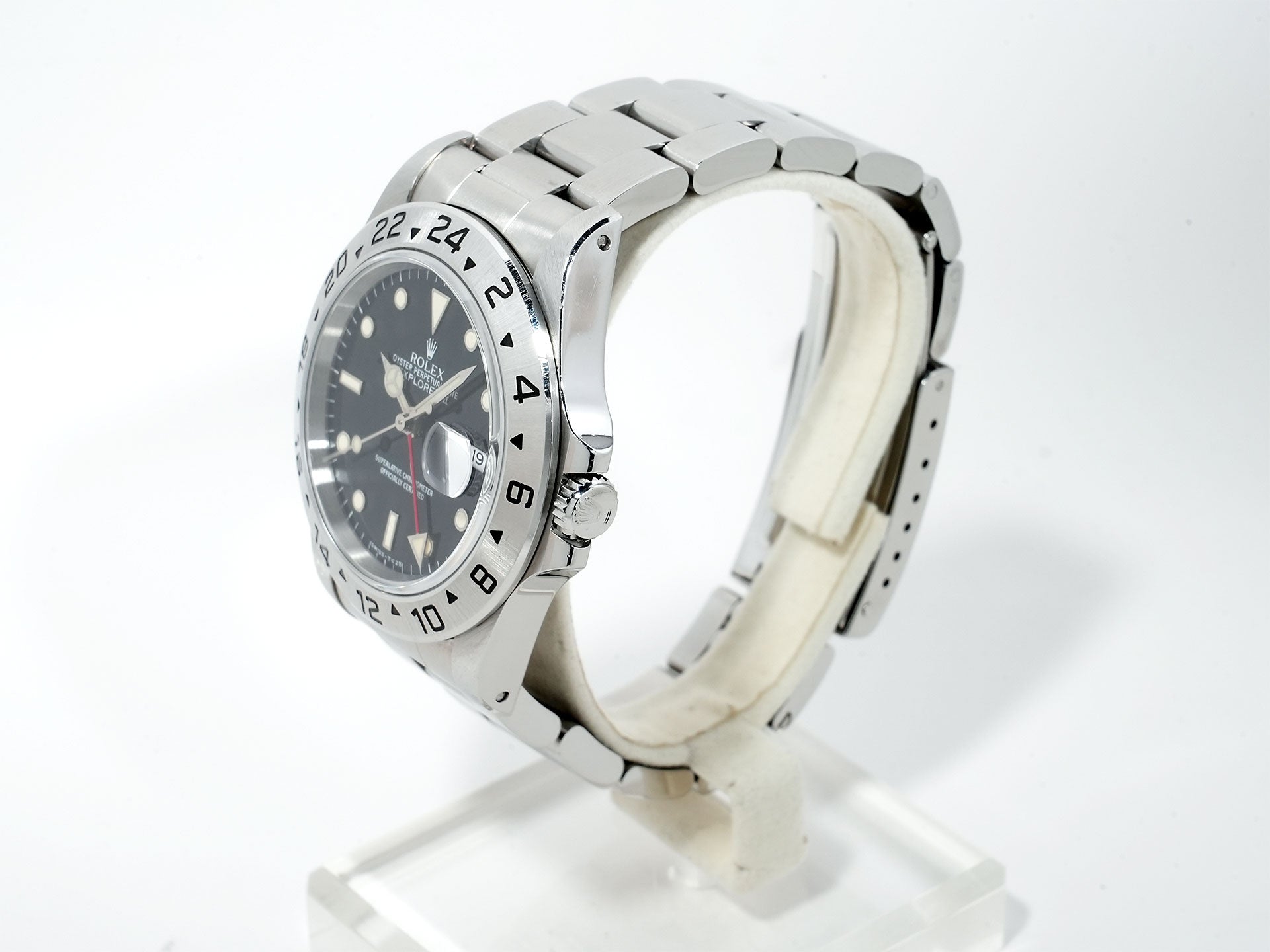 Rolex Explorer II Ref. 16570 Stainless Steel Black Dial Oyster Bracelet Used 88thwwtj
