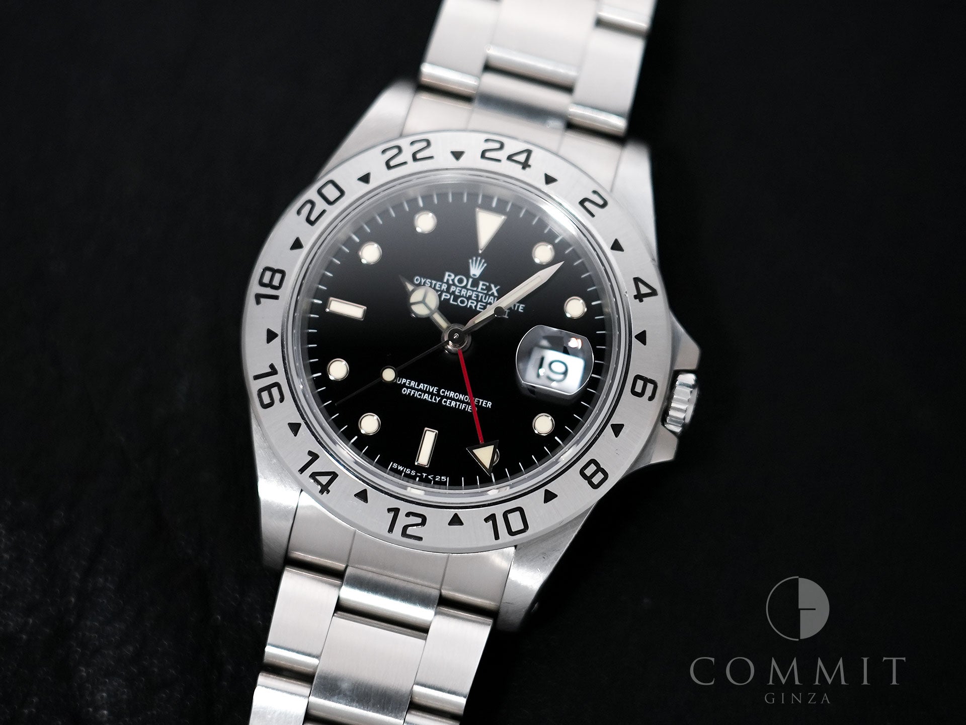 Rolex Explorer II Ref. 16570 Stainless Steel Black Dial Oyster Bracelet Used 88thwwtj
