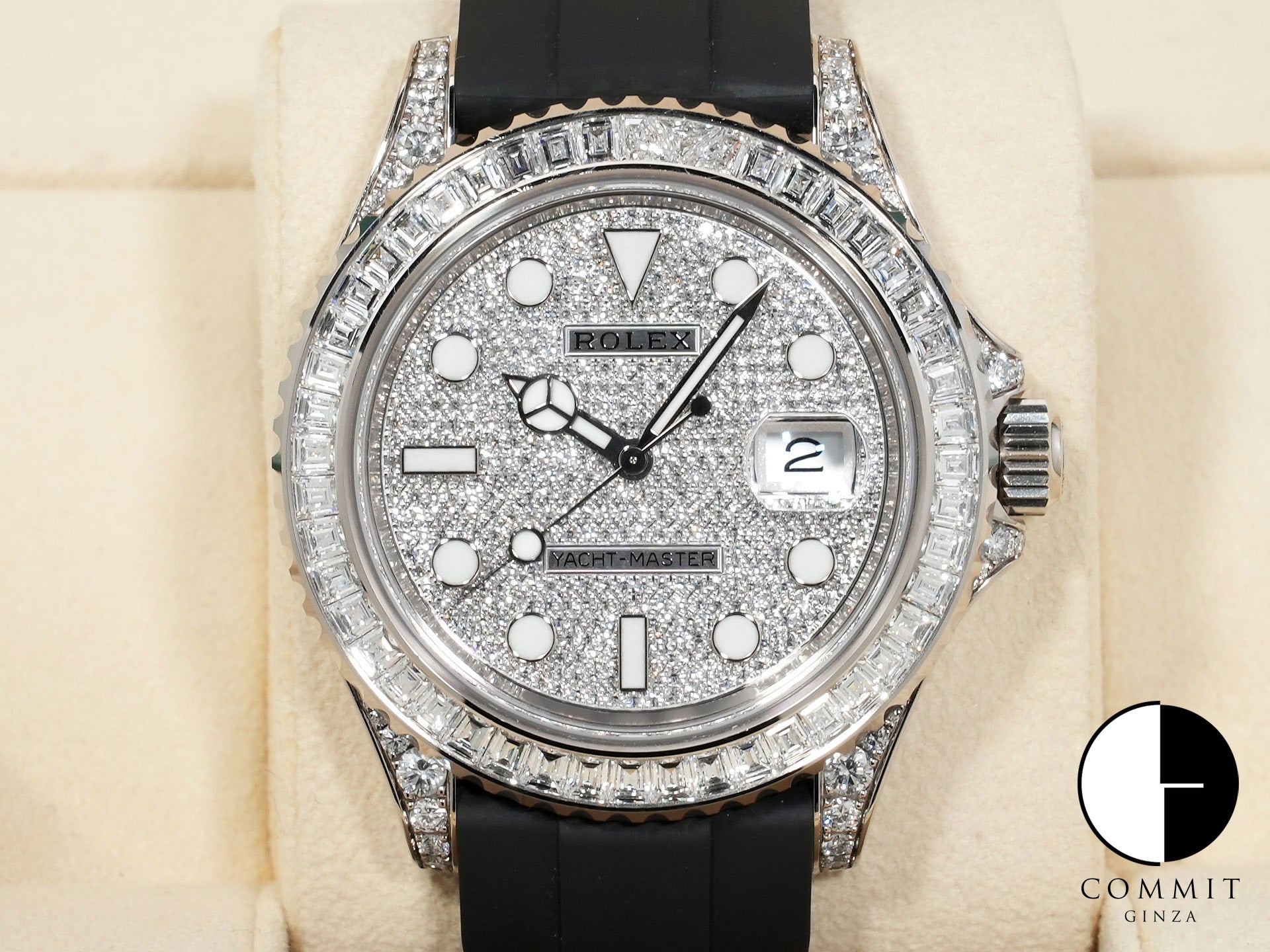 ロレックス ヨットマスター42 Ref.226679TBR ホワイトゴールド パヴェダイヤ文字盤 中古 vv42po9v