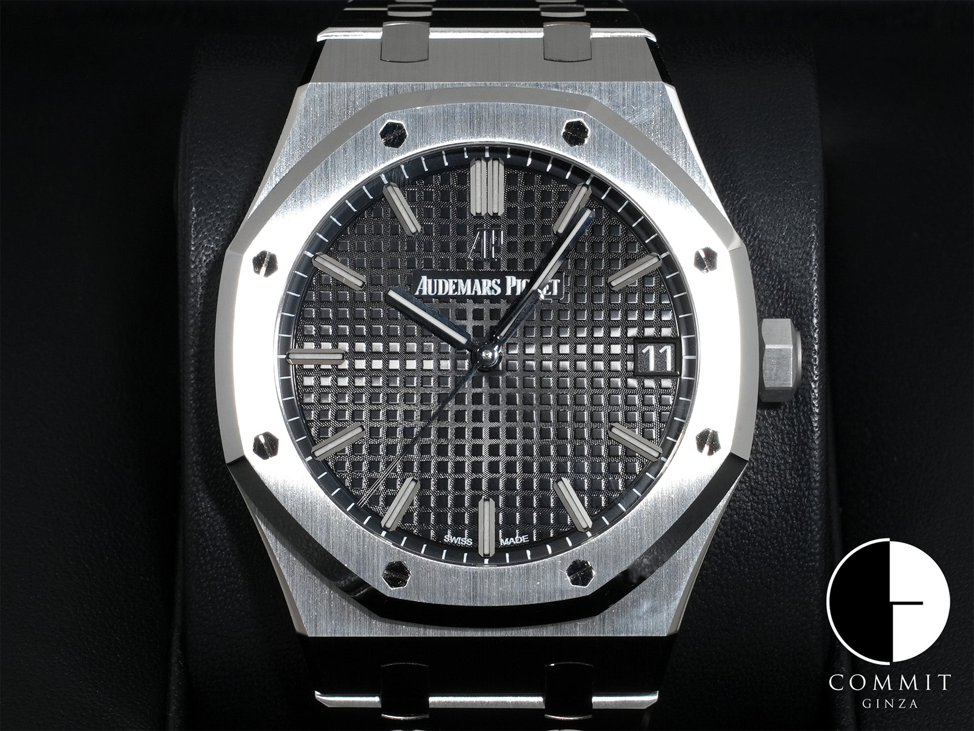 オーデマピゲ ロイヤルオーク Ref.15500ST.OO.1220ST.03 ステンレススチール ブラック文字盤 美中古 du853e8a