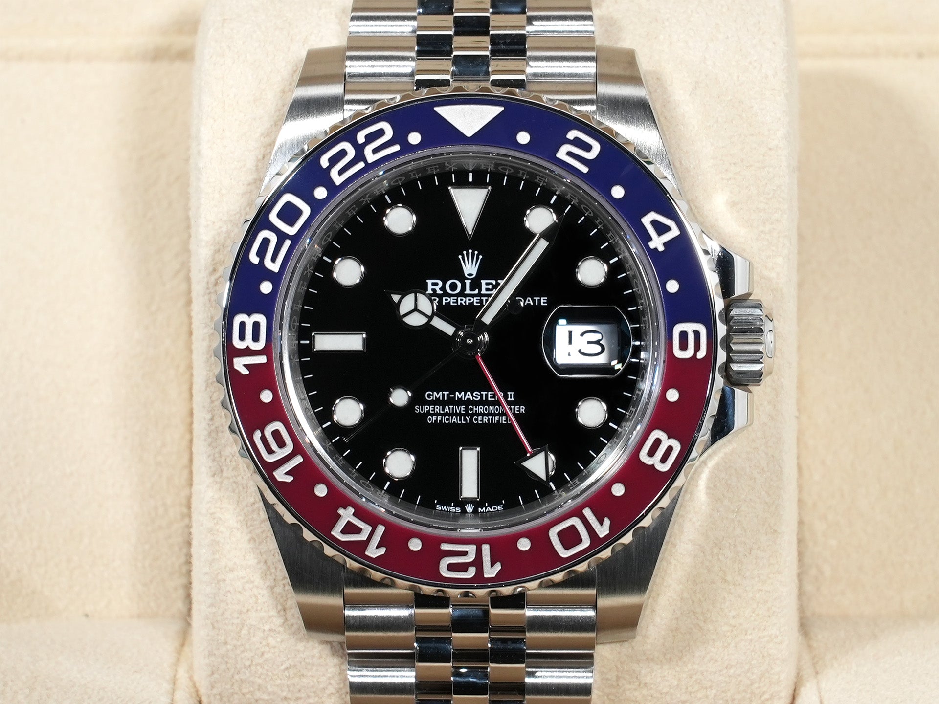 ロレックス GMTマスターII Ref.126710BLRO ステンレススチール ブラック文字盤 ジュビリーブレスレット 美品 h7wikemy
