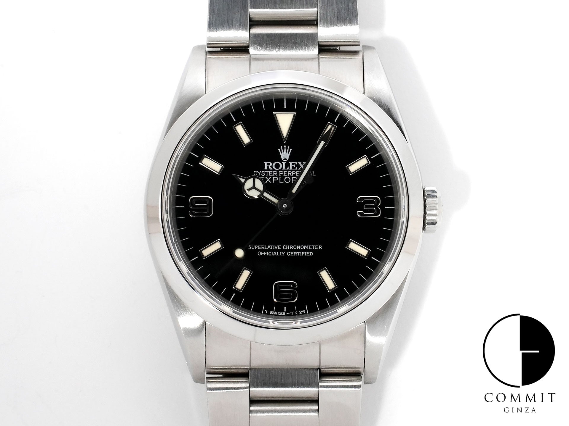 ロレックス エクスプローラーI Ref.14270 ステンレススチール ブラック文字盤 オイスターブレスレット 美品 5ujnmdyc