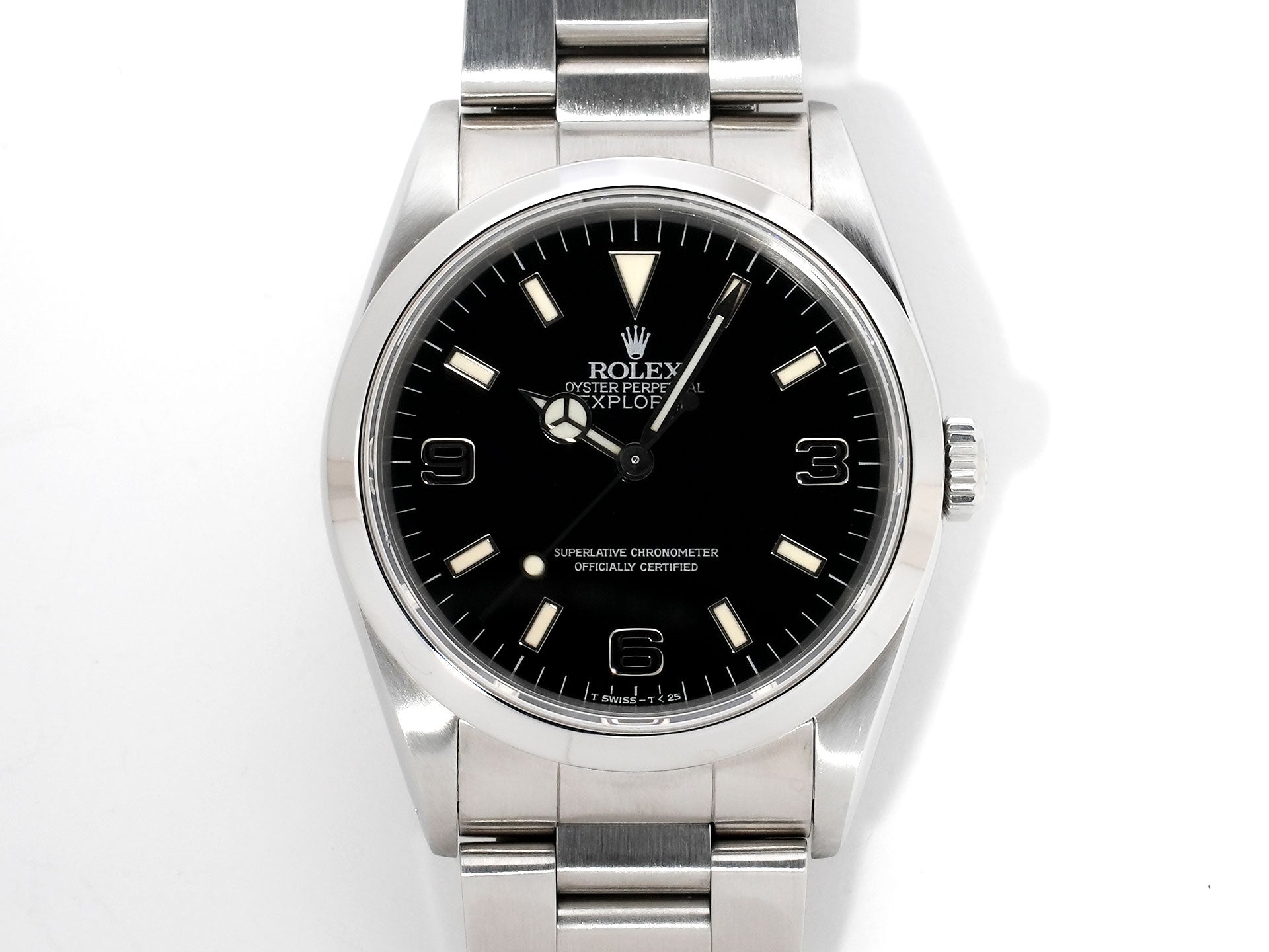 ロレックス エクスプローラーI Ref.14270 ステンレススチール ブラック文字盤 オイスターブレスレット 美品 5ujnmdyc