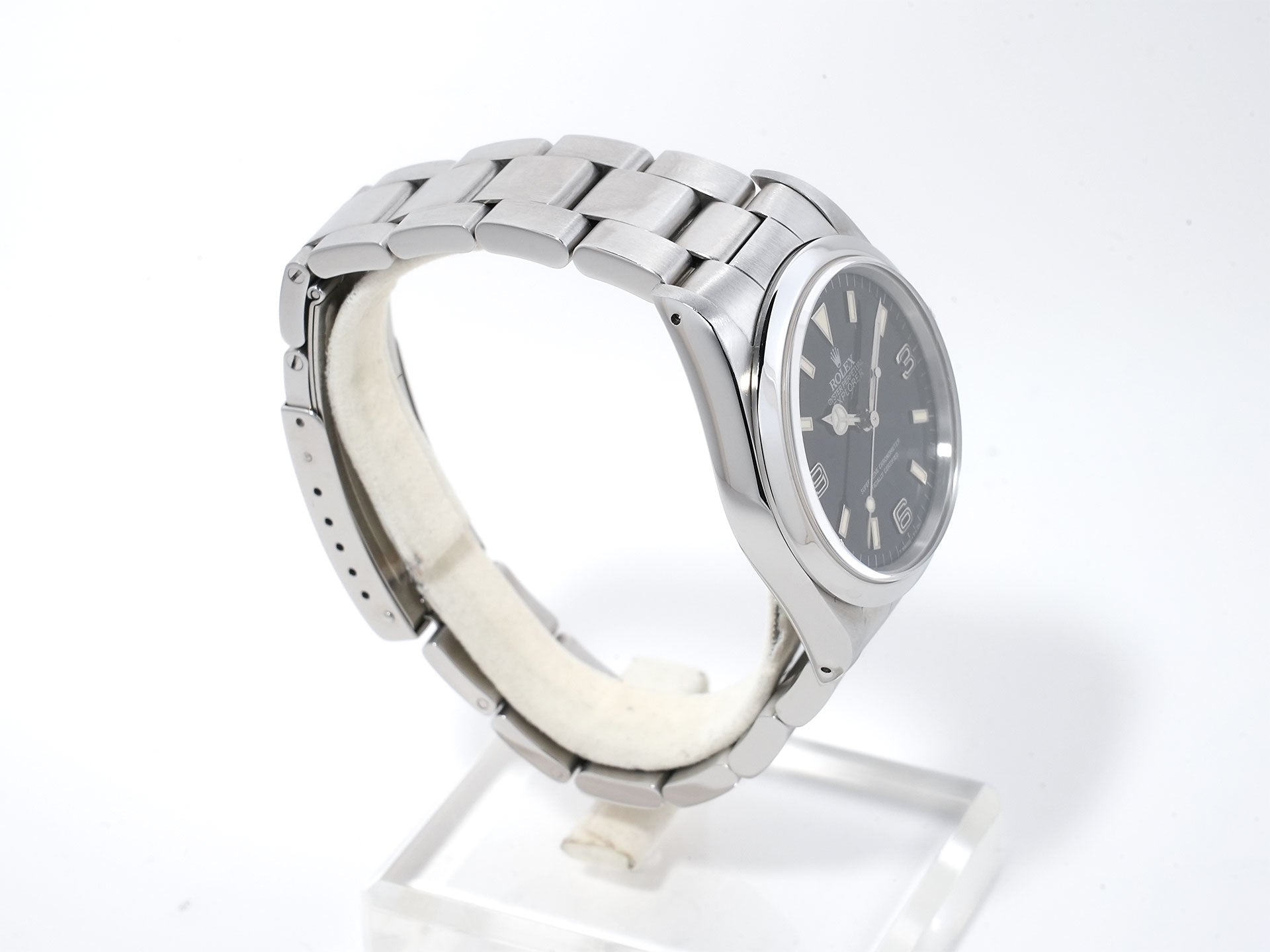 ロレックス エクスプローラーI Ref.14270 ステンレススチール ブラック文字盤 オイスターブレスレット 美品 5ujnmdyc