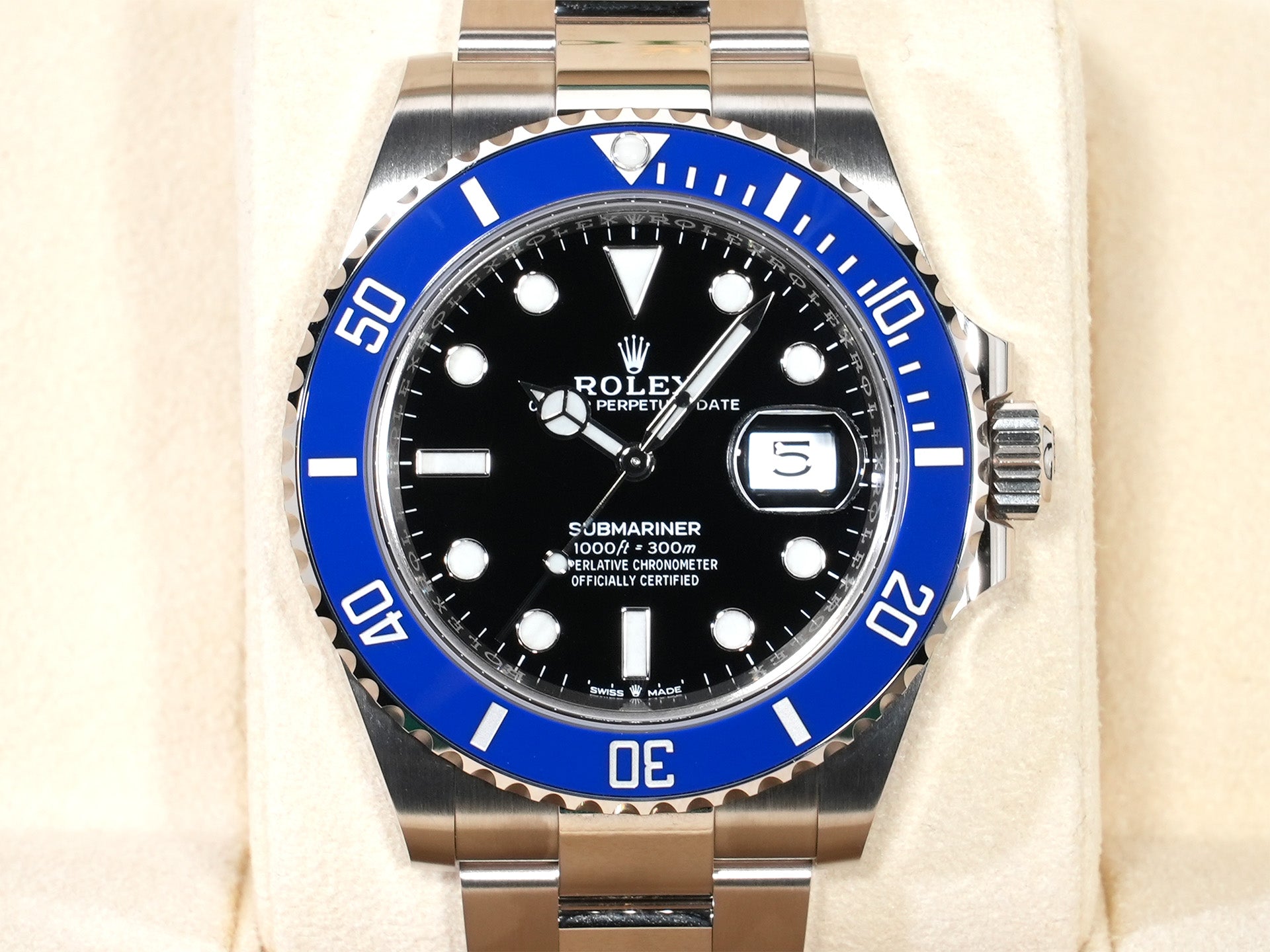 ロレックス サブマリーナー デイト Ref.126619LB ホワイトゴールド ブラック文字盤 未使用 i7227e3b