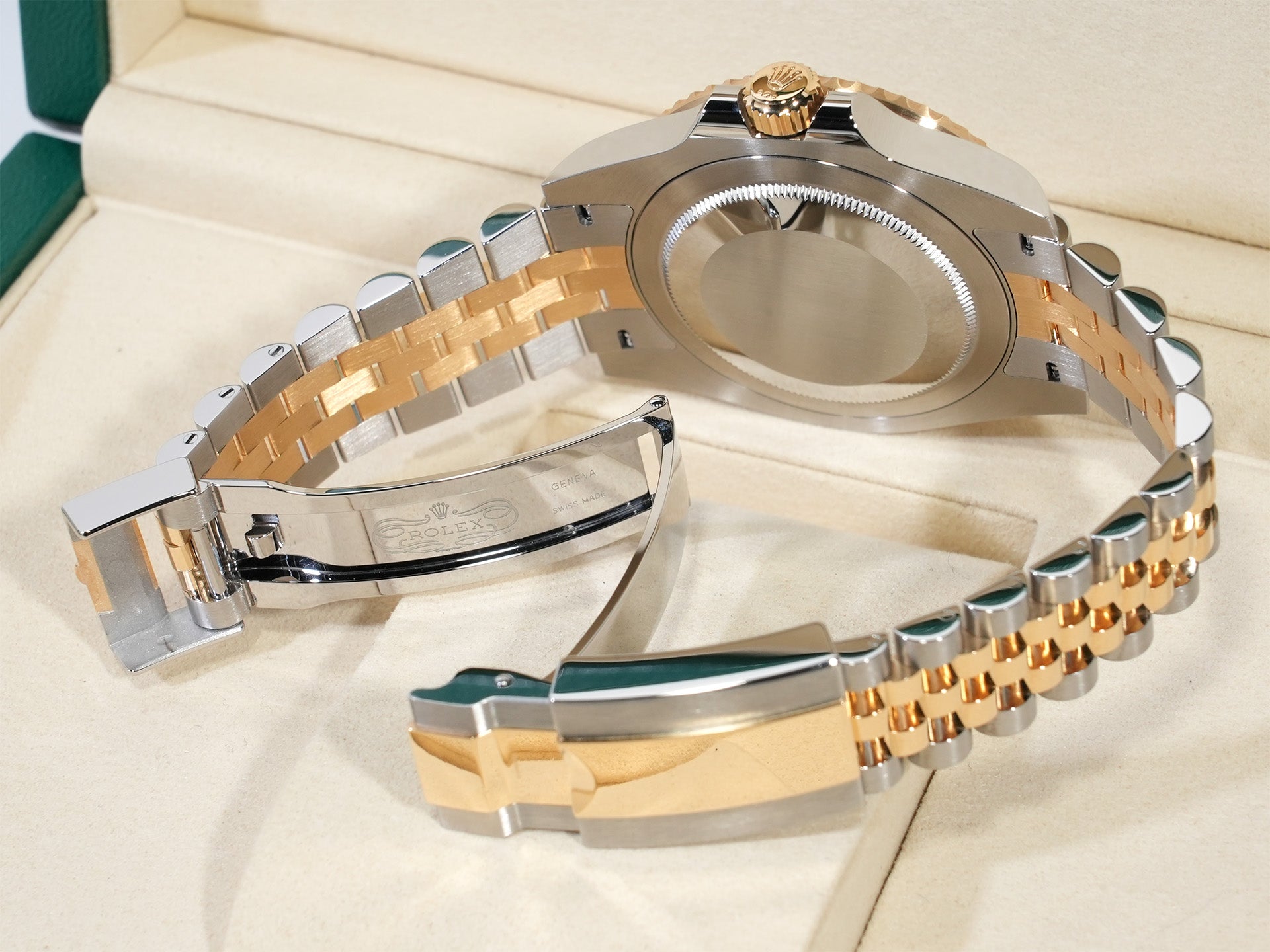 ROLEX GMT-Master II Ref.126713GRNR Stainless Steel/Yellow Gold Black Dial Jubilee Bracelet Mint Condition 4ntht459