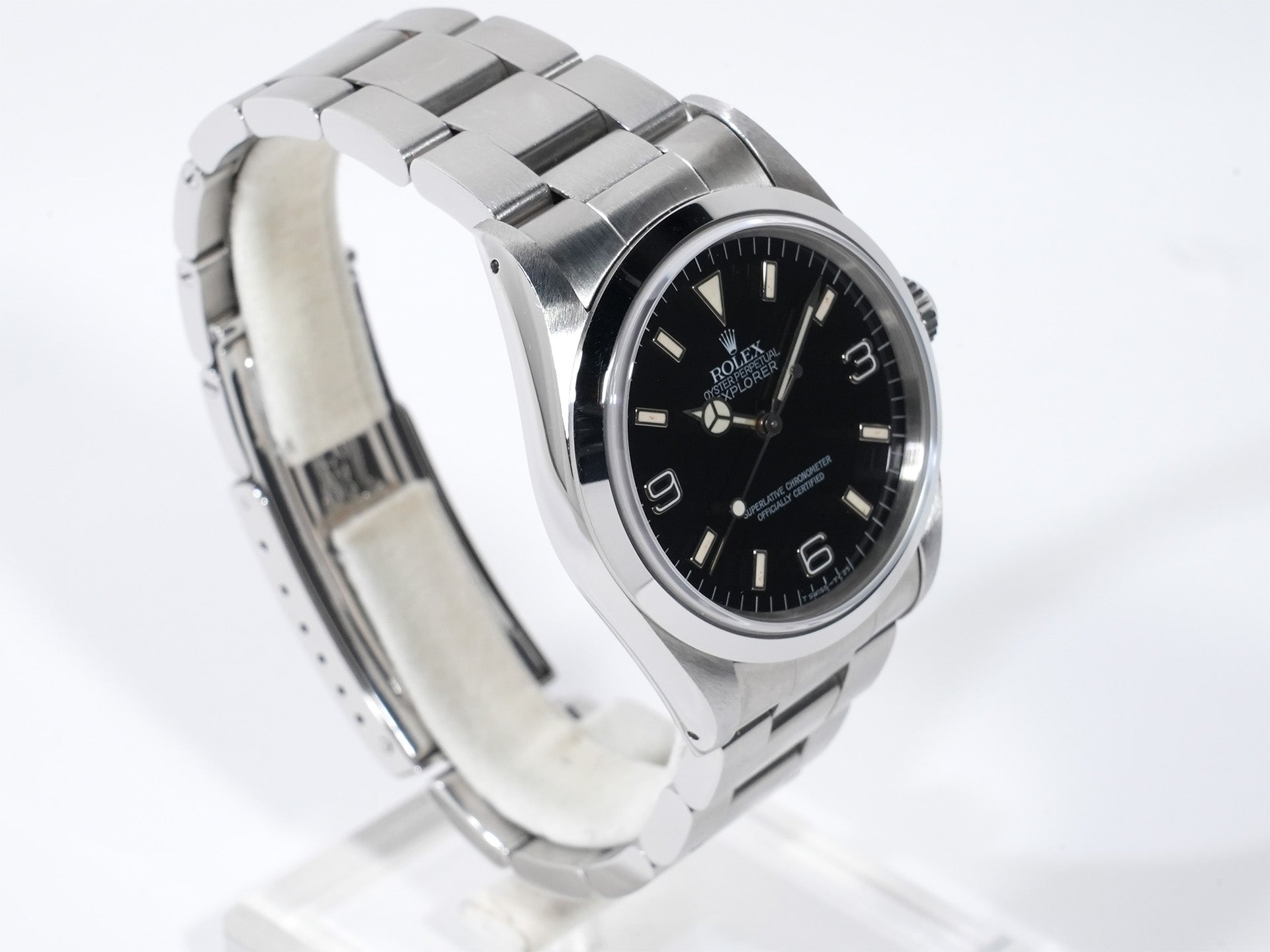 ロレックス エクスプローラーI Ref.14270 ステンレススチール ブラック文字盤 オイスターブレスレット 中古 rq7i47io