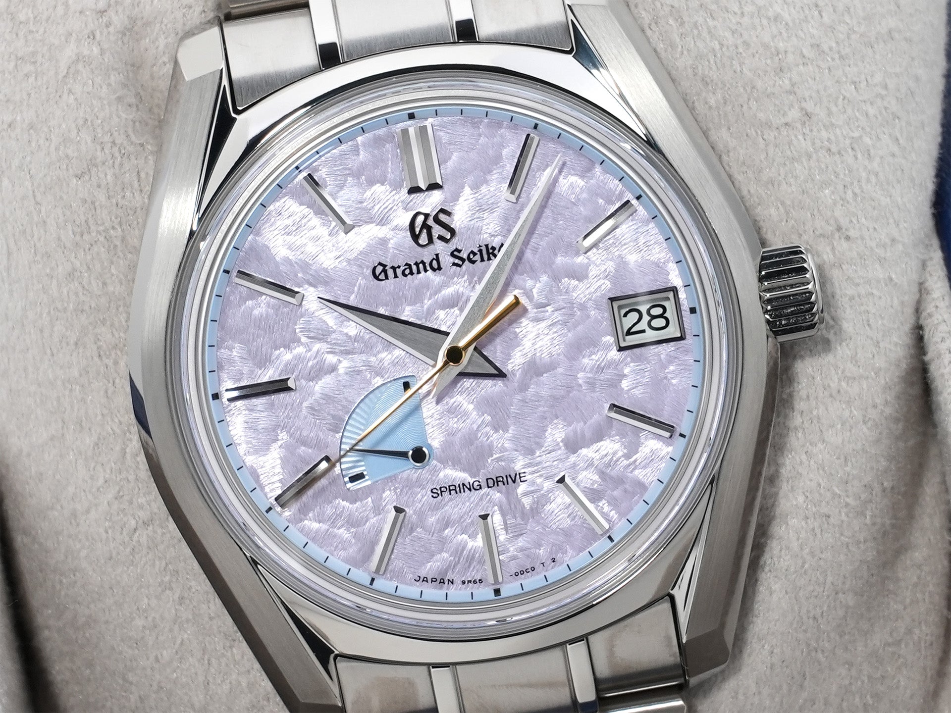 Grand Seiko Heritage Collection Hankyu Umeda Main Store Limited Model Ref. SBGA521 Bright Titanium Violet Dial Unused xfjsvvdt
