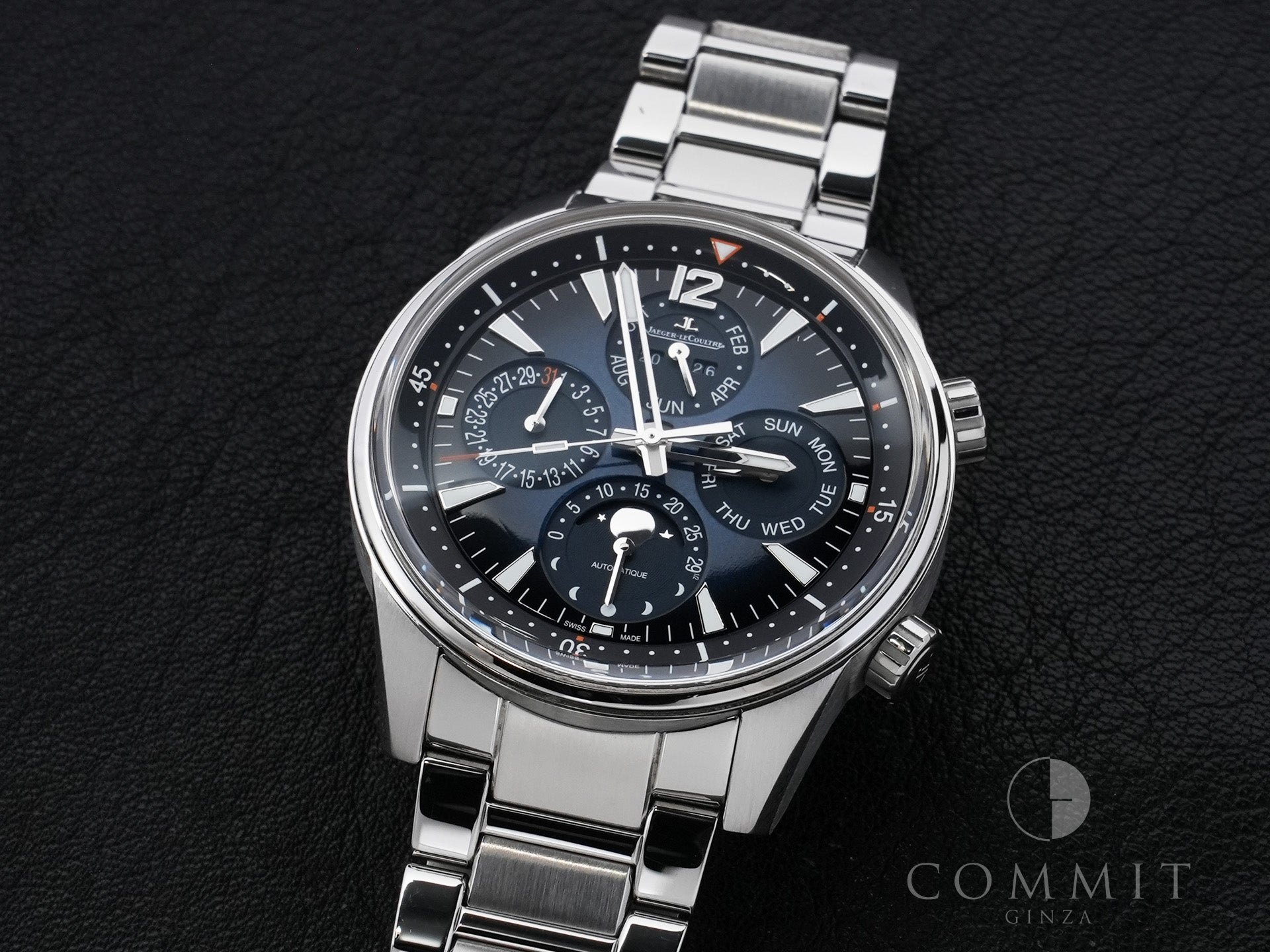 Jaeger-LeCoultre Polaris Perpetual Calendar Ref. Q9088180 Stainless Steel Blue Lacquer Dial A-Grade Used 2mbm2fdn