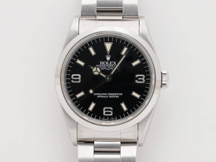 ロレックス エクスプローラーI Ref.14270 ステンレススチール ブラック文字盤 オイスターブレスレット 中古 4yqgrrep