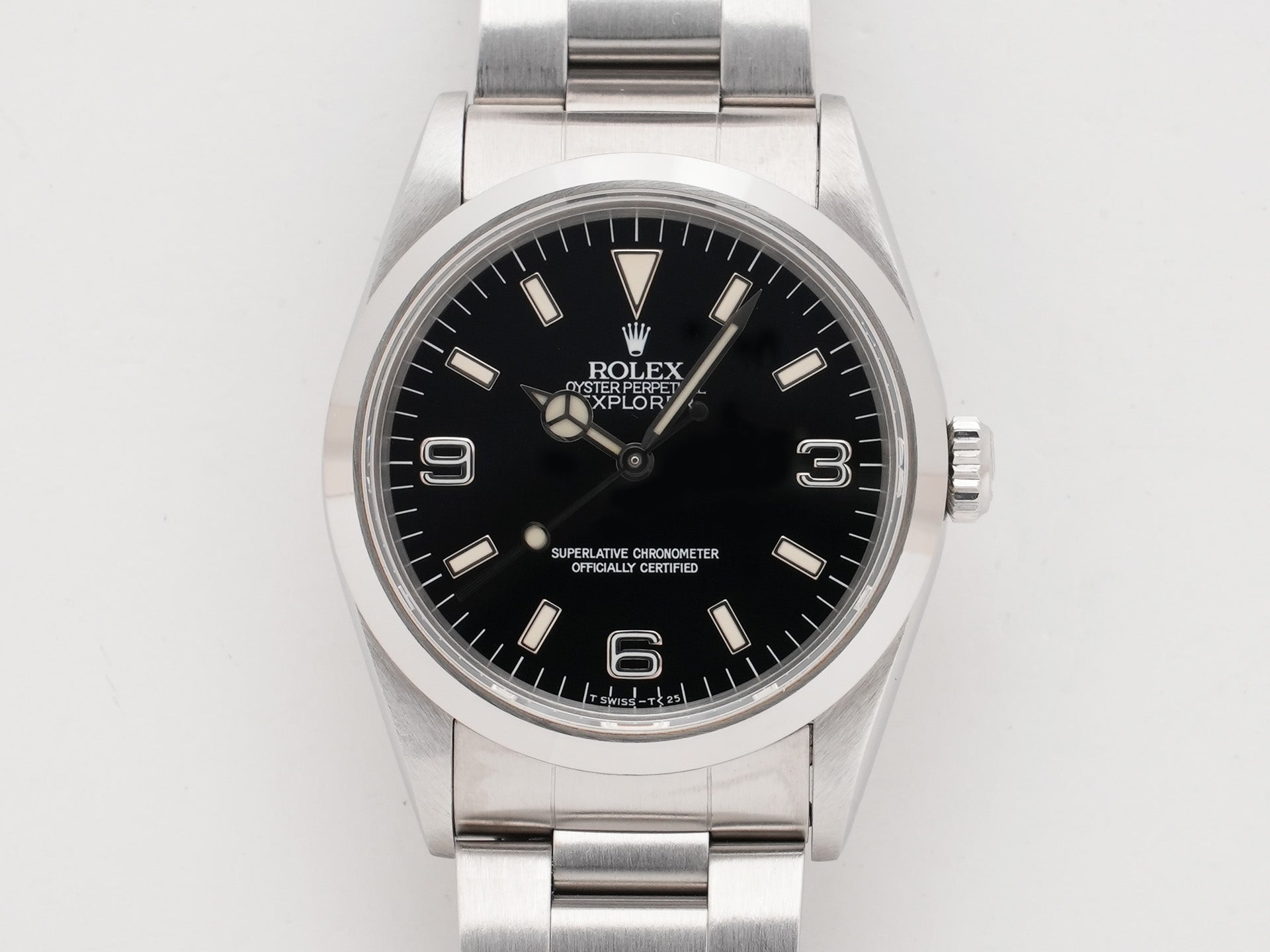 ロレックス エクスプローラーI Ref.14270 ステンレススチール ブラック文字盤 オイスターブレスレット 中古 4yqgrrep