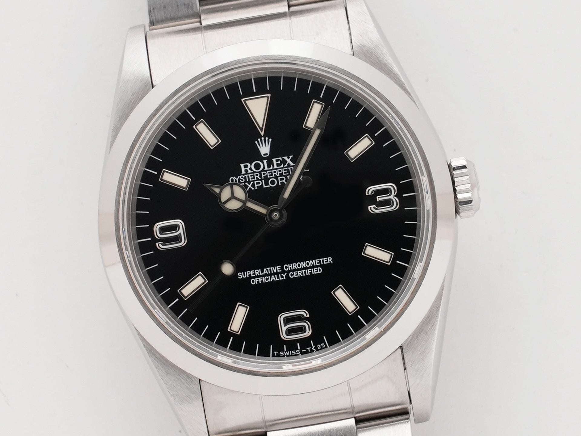 ロレックス エクスプローラーI Ref.14270 ステンレススチール ブラック文字盤 オイスターブレスレット 中古 4yqgrrep