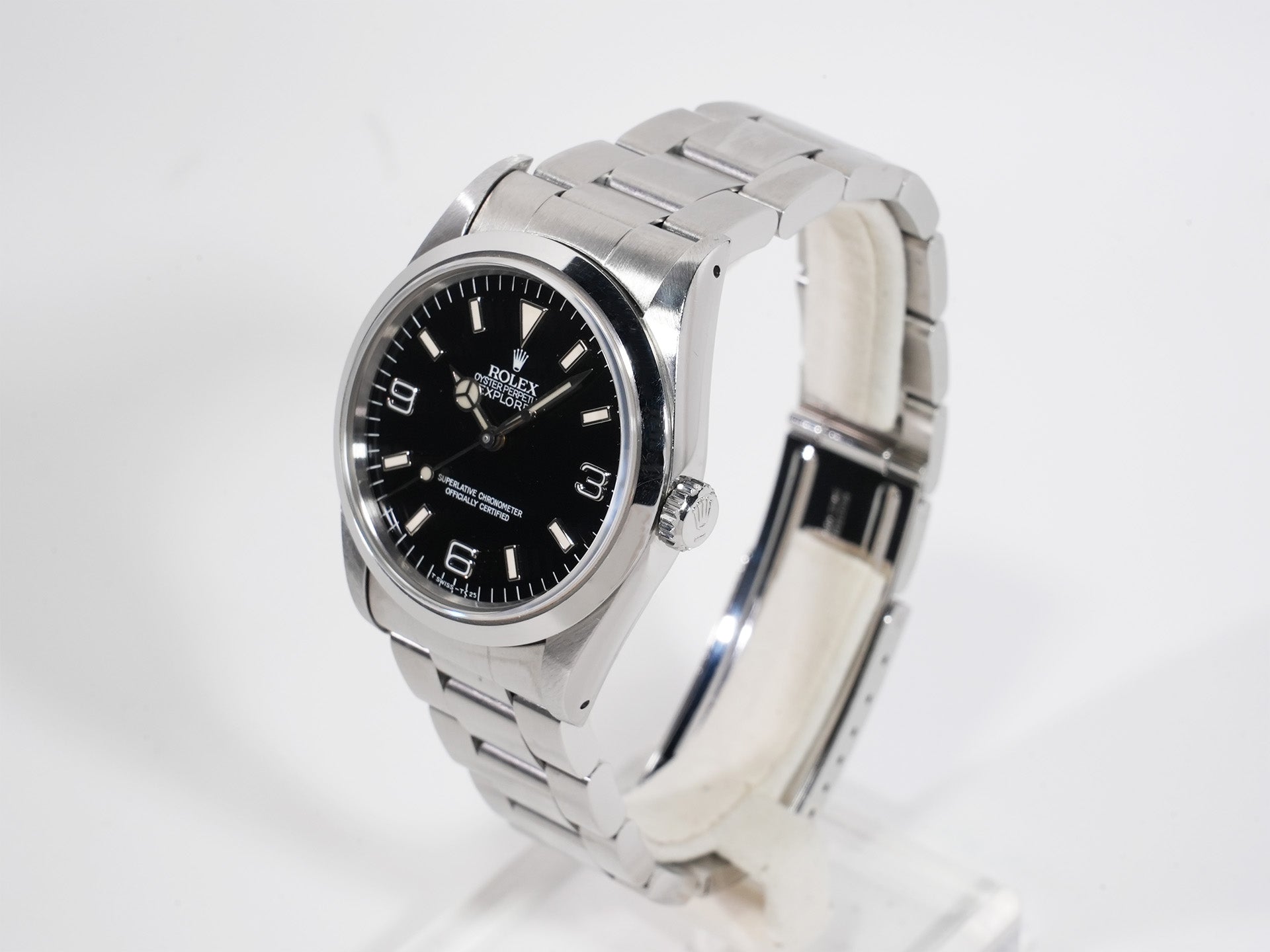 ロレックス エクスプローラーI Ref.14270 ステンレススチール ブラック文字盤 オイスターブレスレット 中古 4yqgrrep