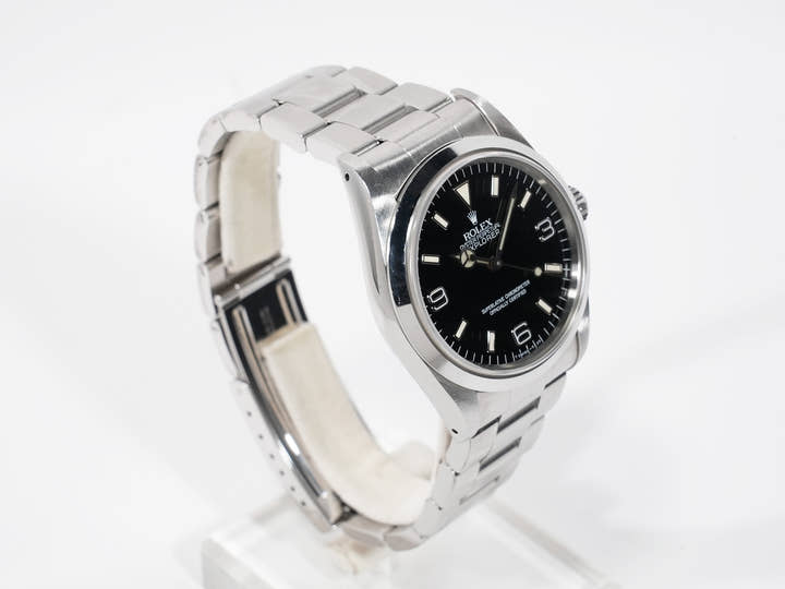 ロレックス エクスプローラーI Ref.14270 ステンレススチール ブラック文字盤 オイスターブレスレット 中古 4yqgrrep