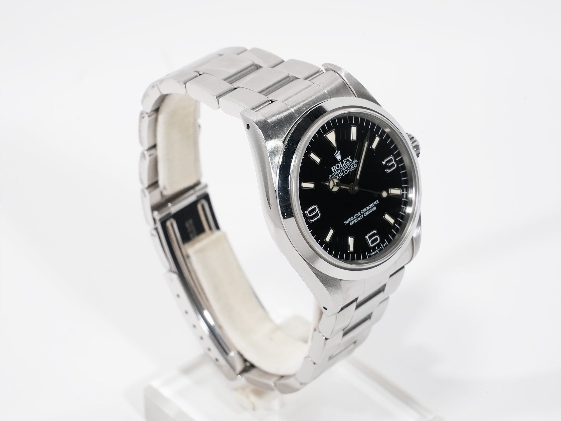 ロレックス エクスプローラーI Ref.14270 ステンレススチール ブラック文字盤 オイスターブレスレット 中古 4yqgrrep