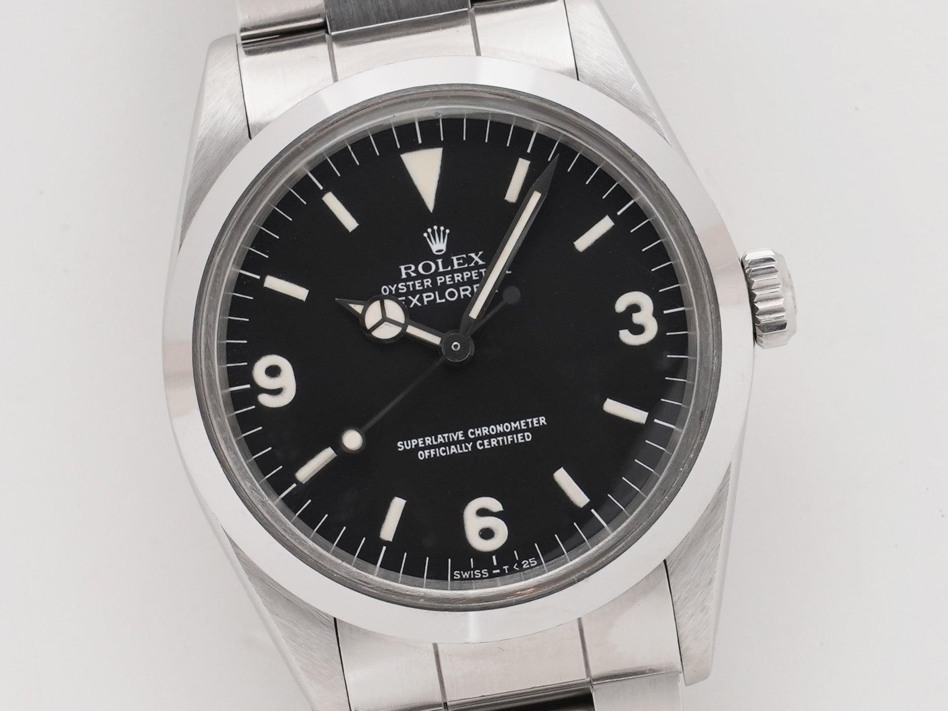 ロレックス エクスプローラーI Ref.1016 ステンレススチール ブラック文字盤 中古 jokbgeub