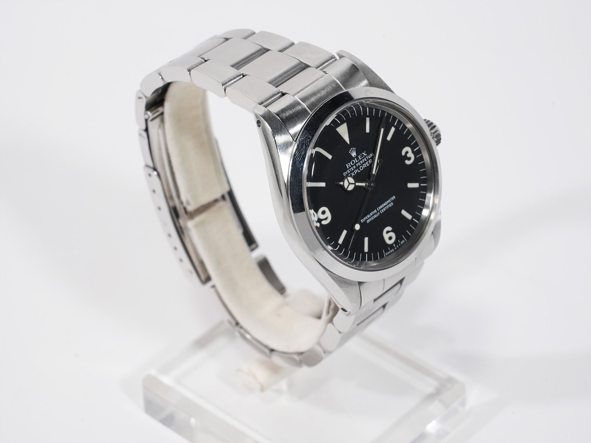 ロレックス エクスプローラーI Ref.1016 ステンレススチール ブラック文字盤 中古 jokbgeub