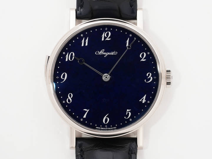 Breguet Classique Minute Repeater 7637 Ref. 7637BB/2Y/9ZU 18K White Gold Blue Grand Feu Enamel Dial Excellent Pre-owned ogthm9er