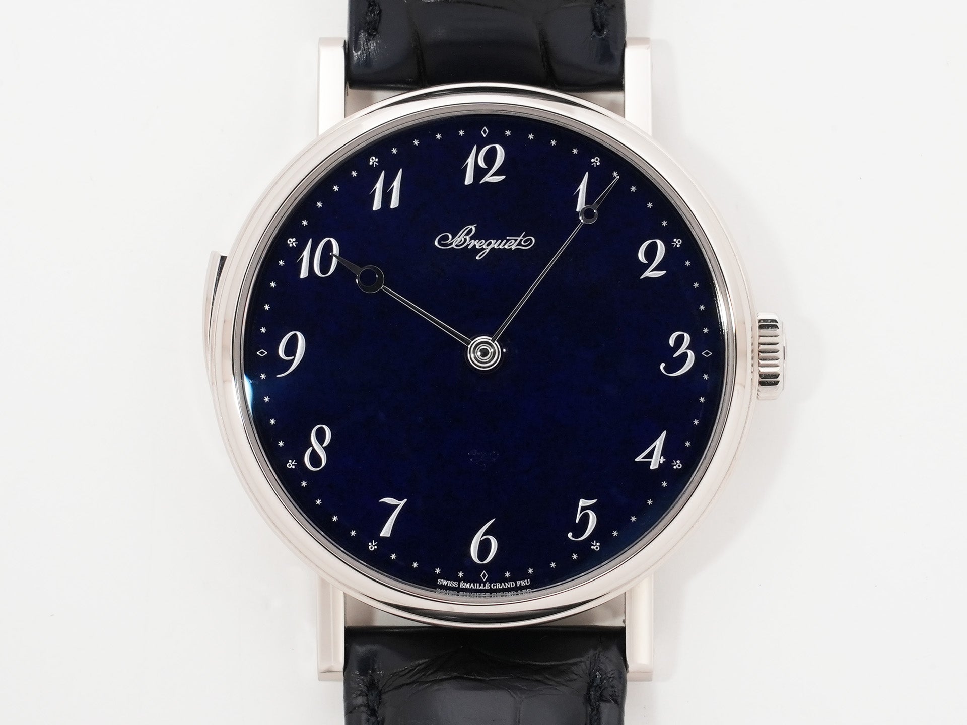 ブレゲ クラシック ミニッツリピーター 7637 Ref.7637BB/2Y/9ZU 18Kホワイトゴールド ブルー グラン・フー エナメル文字盤 美中古 ogthm9er