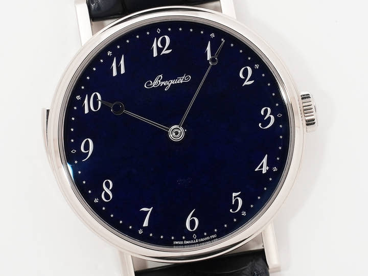Breguet Classique Minute Repeater 7637 Ref. 7637BB/2Y/9ZU 18K White Gold Blue Grand Feu Enamel Dial Excellent Pre-owned ogthm9er