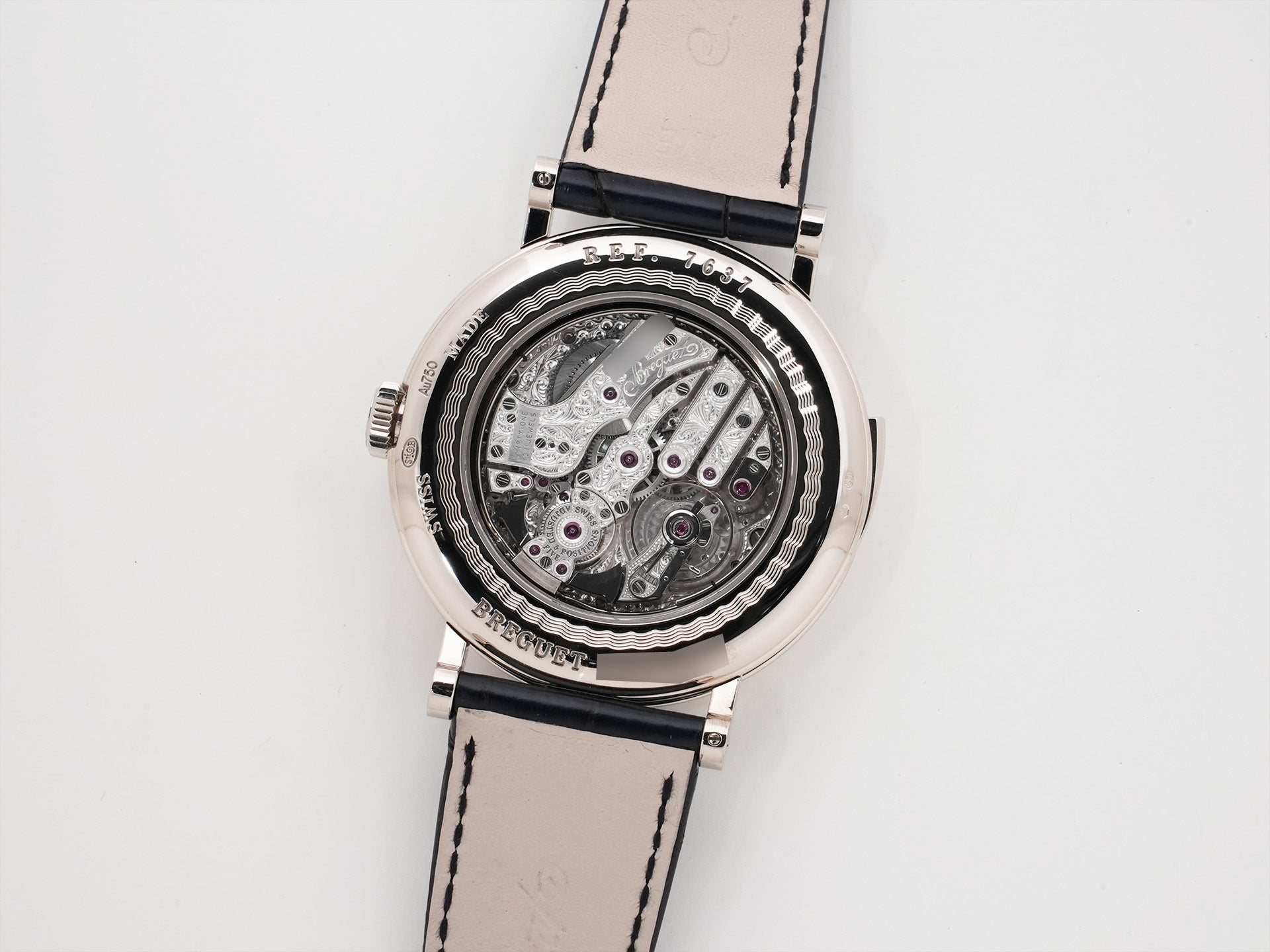 Breguet Classique Minute Repeater 7637 Ref. 7637BB/2Y/9ZU 18K White Gold Blue Grand Feu Enamel Dial Excellent Pre-owned ogthm9er