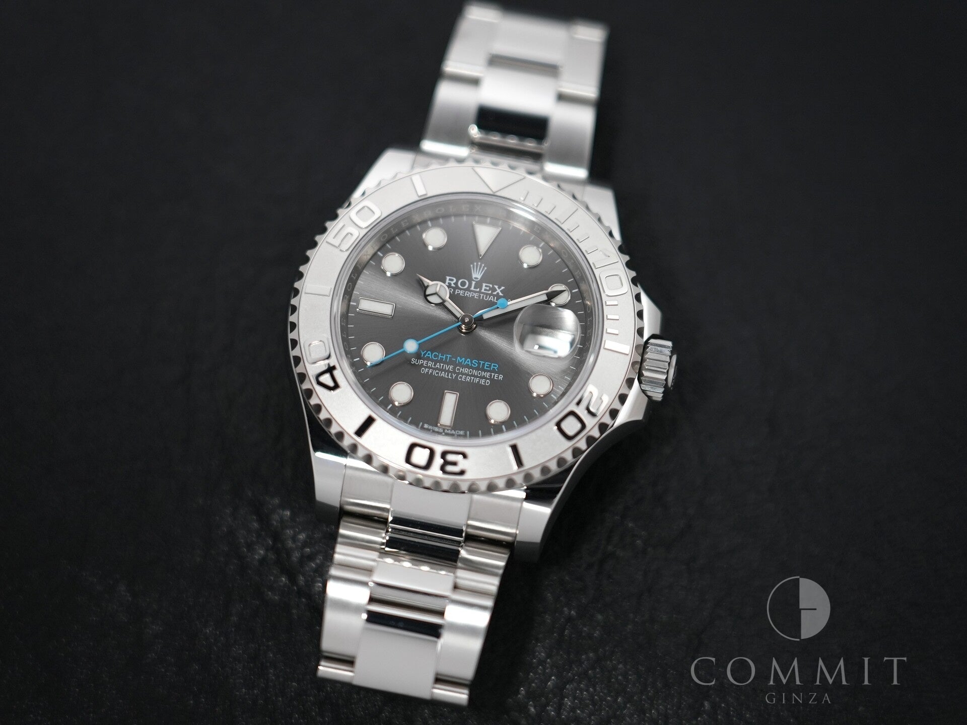 Rolex Yacht-Master 40 Ref.116622 Stainless Steel/Platinum Dark Rhodium Dial Excellent Used Condition 2c93regb