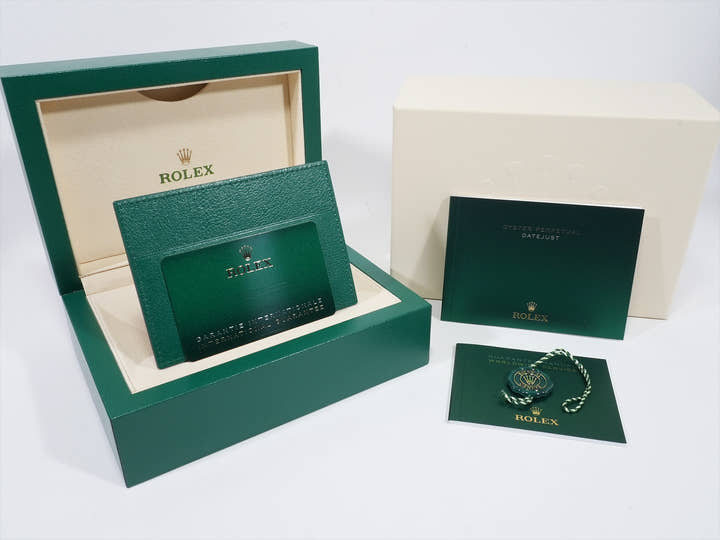 Rolex Datejust 36 Ref. 126200 Stainless Steel Mint Green Dial Oyster Bracelet Pre-Owned u7p57fxq