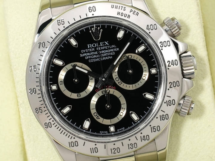 ロレックス デイトナ Ref.116520 ステンレススチール ブラック文字盤 中古 qpfjjuwn