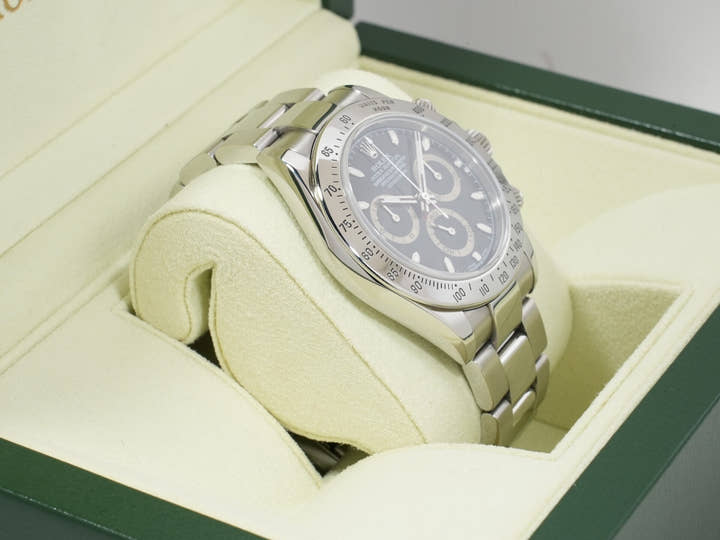 ロレックス デイトナ Ref.116520 ステンレススチール ブラック文字盤 中古 qpfjjuwn