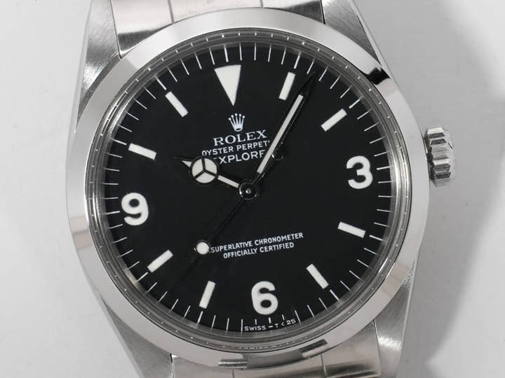 ロレックス エクスプローラーI Ref.1016 ステンレススチール ブラック文字盤 中古 nitmeihn