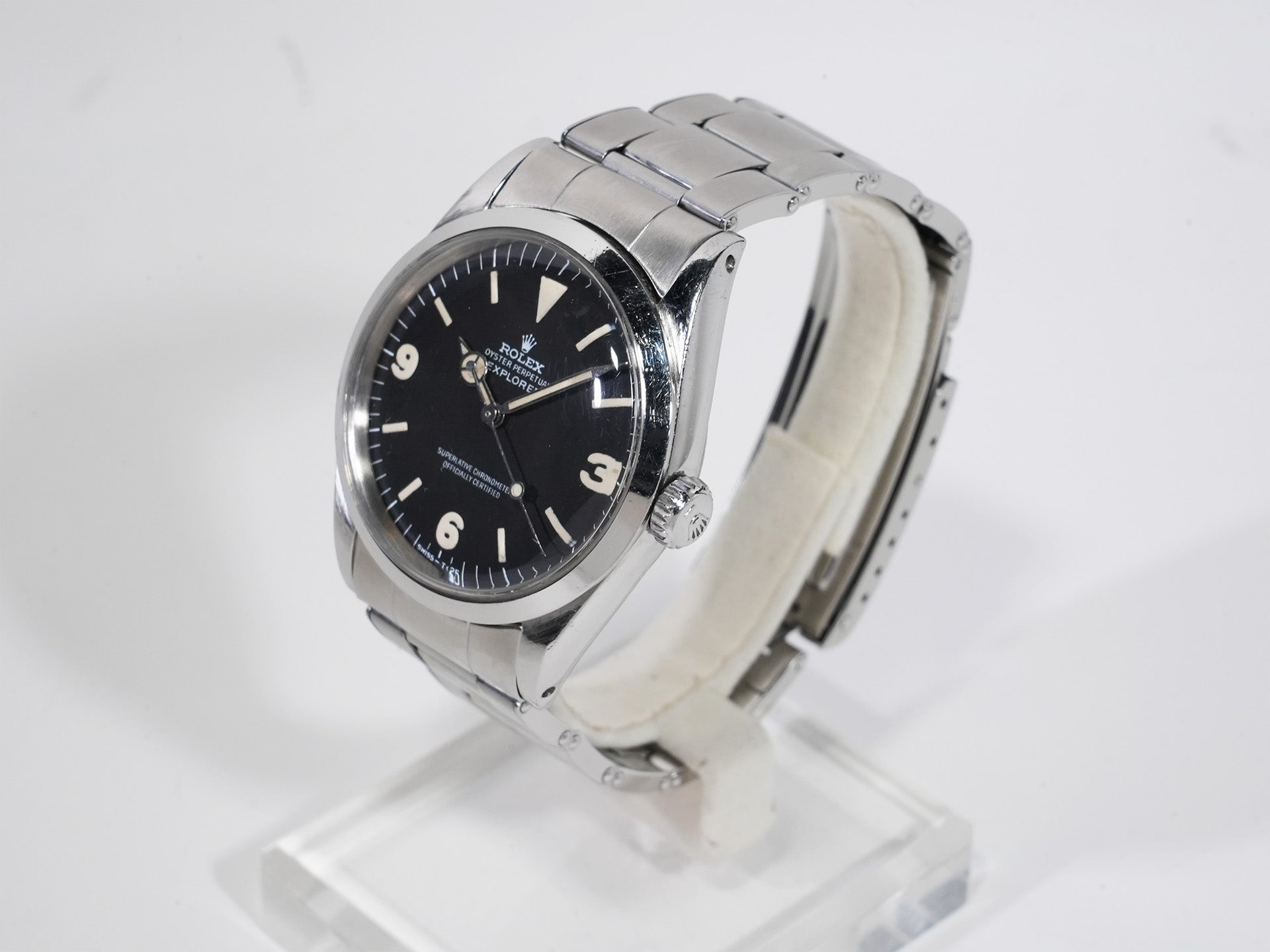 ロレックス エクスプローラーI Ref.1016 ステンレススチール ブラック文字盤 中古 k6p8m9sf