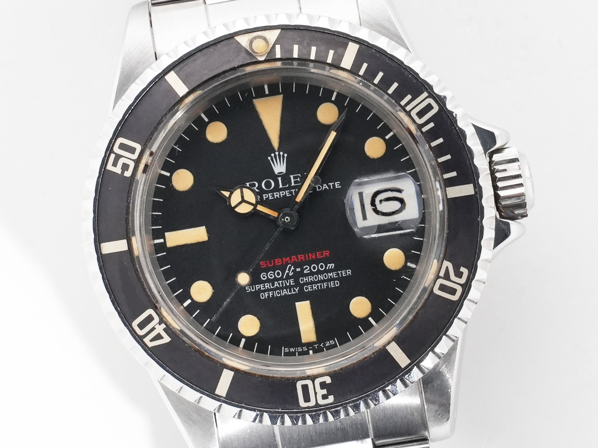 ロレックス サブマリーナー デイト Ref.1680 ステンレススチール ブラック文字盤 中古 rhshveht