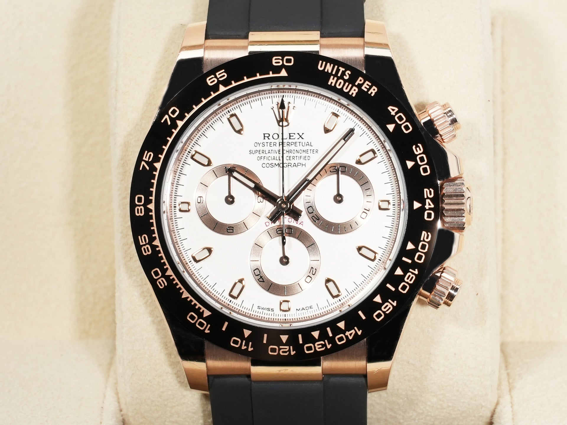 ロレックス デイトナ Ref.116515LN エバーローズゴールド アイボリー文字盤 中古 m76ptvzs