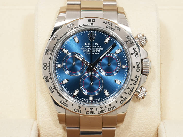 ロレックス デイトナ Ref.116509 ホワイトゴールド ブルー文字盤 中古 hopfx8vd