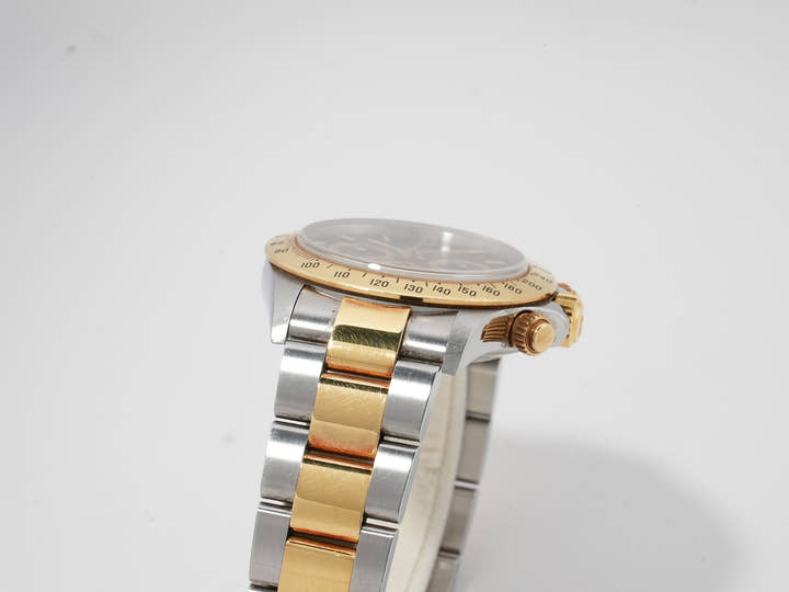 ロレックス デイトナ エルプリメロ Ref.16523 ステンレススチール/イエローゴールド ブラック文字盤 中古 t4spkknm