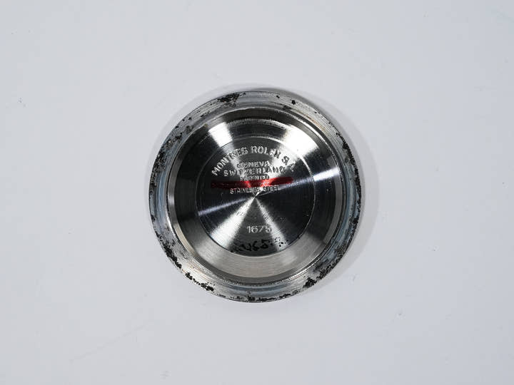 ロレックス GMTマスター Ref.1675 ステンレススチール ブラック文字盤 オイスターブレスレット 中古 65mwih8p