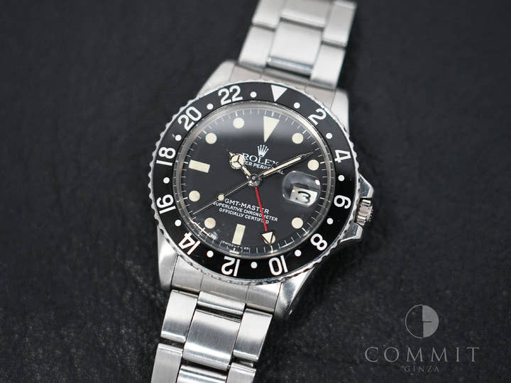 ロレックス GMTマスター Ref.1675 ステンレススチール ブラック文字盤 オイスターブレスレット 中古 65mwih8p