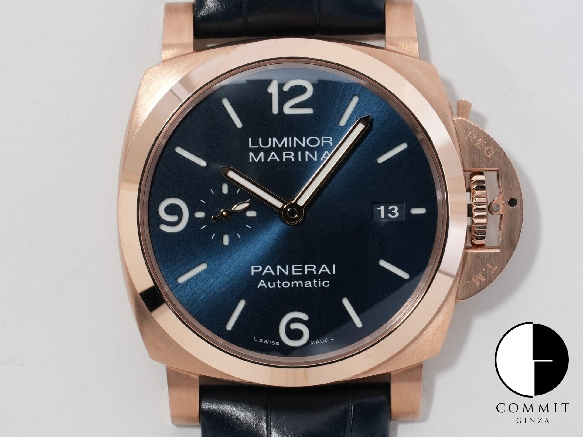 パネライ ルミノール マリーナ ゴールドテック 44mm Ref.PAM01112 ゴールドテック ブルー文字盤 未使用 5wrwo9fw