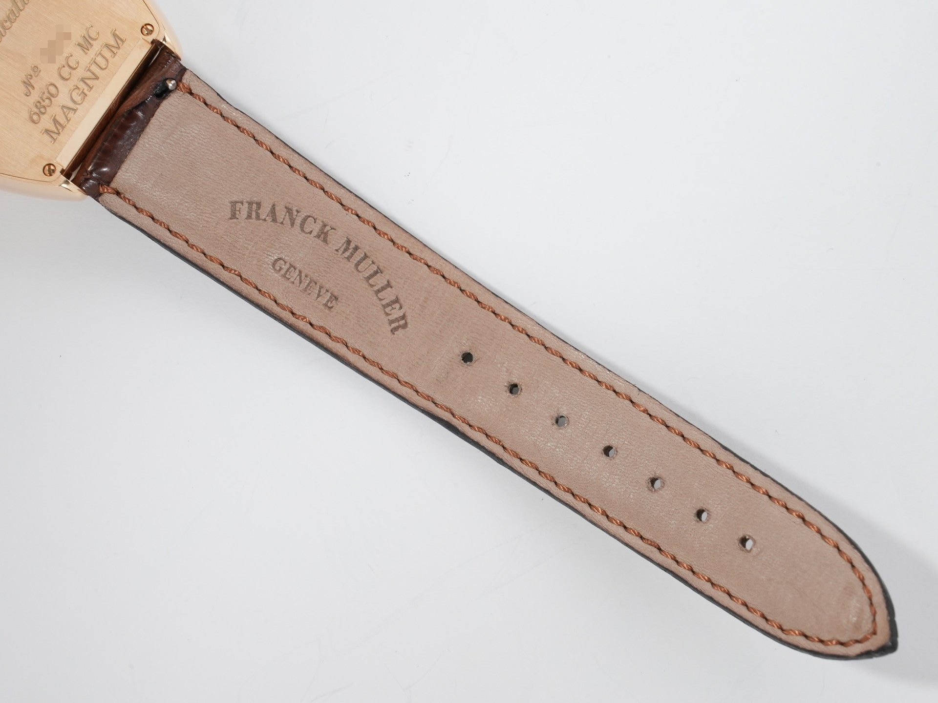 フランクミュラー トノーカーベックス マスターカレンダー クロノグラフ Ref.6850CCMC イエローゴールド シルバー文字盤 美品 zawbz2cj