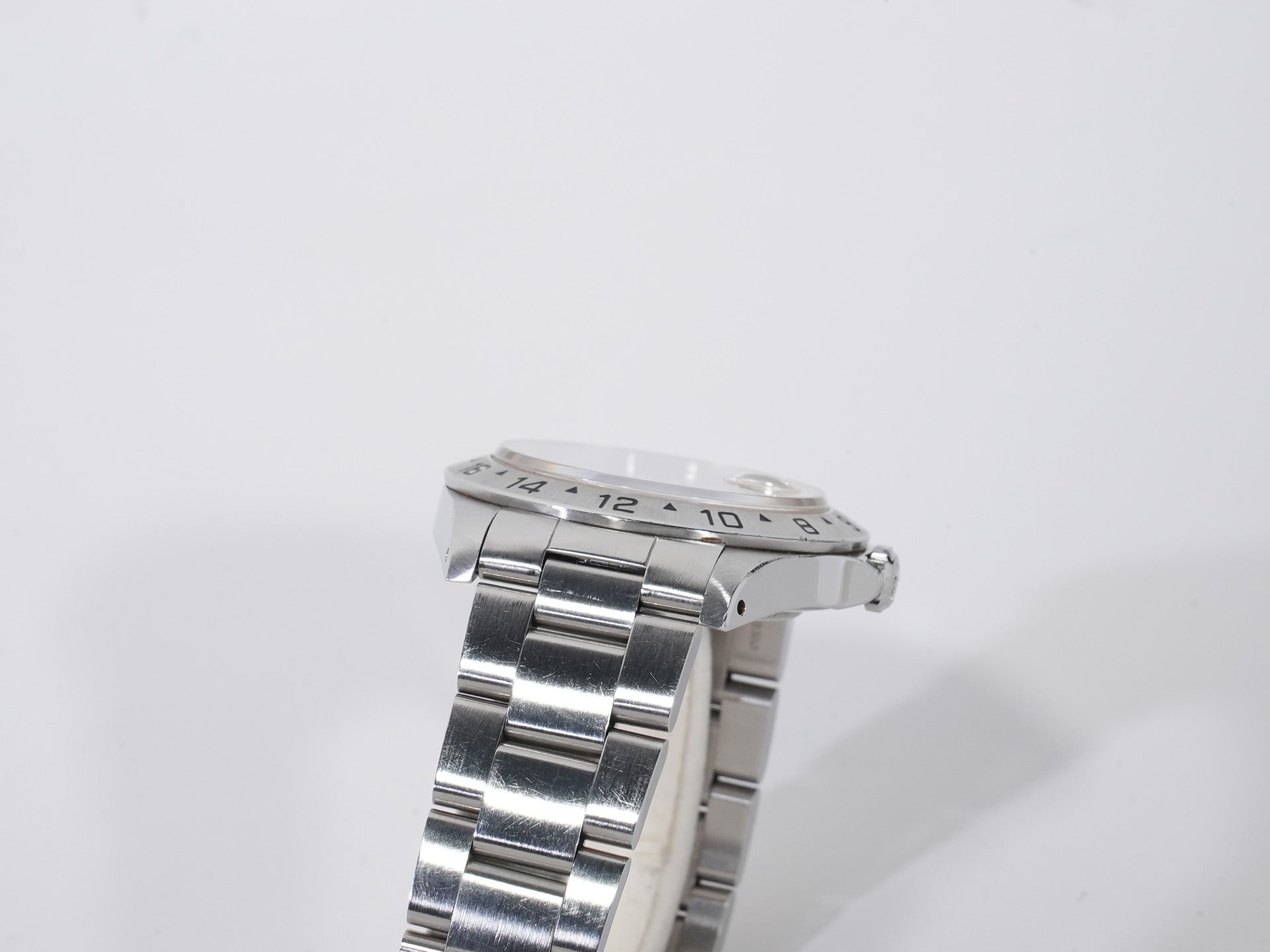 ロレックス エクスプローラーII Ref.16570 ステンレススチール ホワイト文字盤 オイスターブレスレット 中古 fxzi2b5n