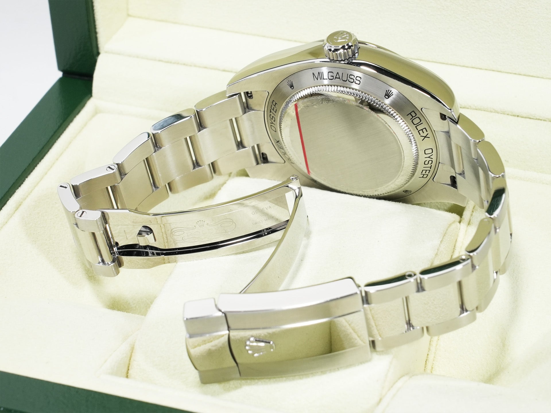 ロレックス ミルガウス Ref.116400GV ステンレススチール ブラック文字盤 美中古 fsn67pi2